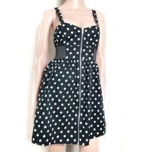 Wet Seal | Black & White Polka-dot Dress